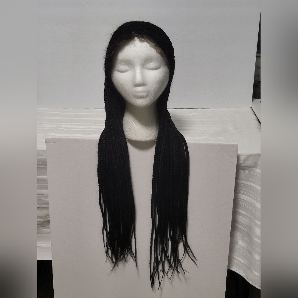 Elegant Black Braided Wig